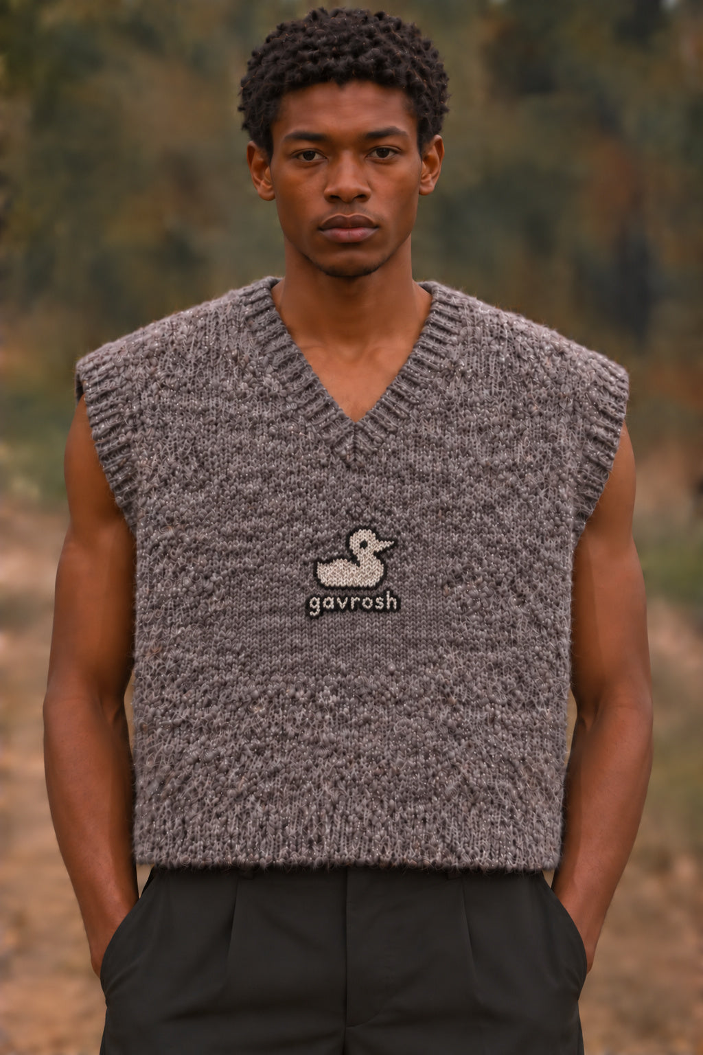 Swan Embroidered Vest